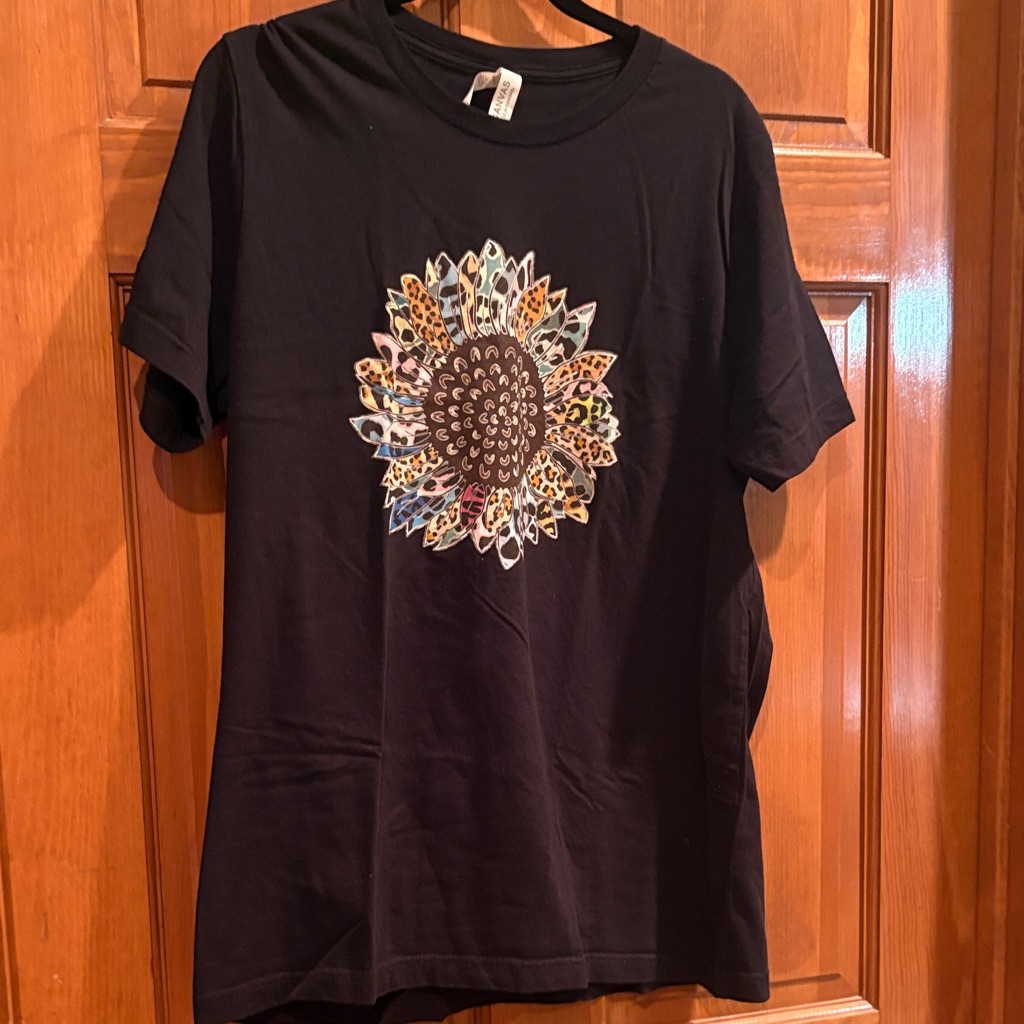 Bella Canvas Black Floral Graphic Womens Tee Bella Canvas Black Floral Graphic Womens Tee